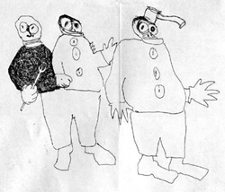 clown drawing by joe