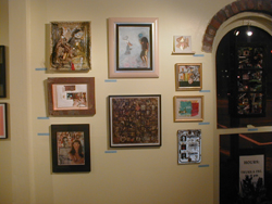 Collage exhibit at ubu studio