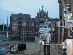 Clog Wornago on the roof of ubu studio