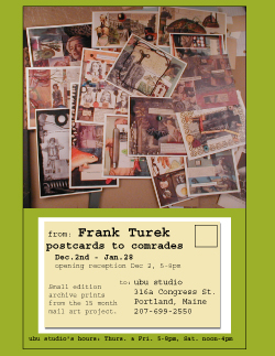 Postcards to Comrades show poster